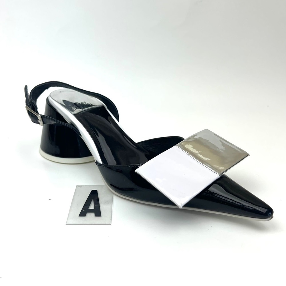 JEFFREY CAMPBELL Kari Pointed Toe Slingback Pump sz 6